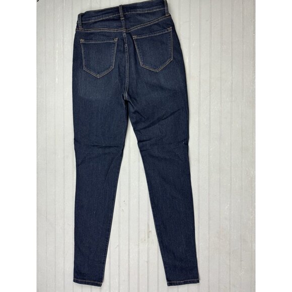 Fashion Nova Size 11 Womens Jeans High Rise Skinny Dark Wash Stretch - Picture 4 of 4